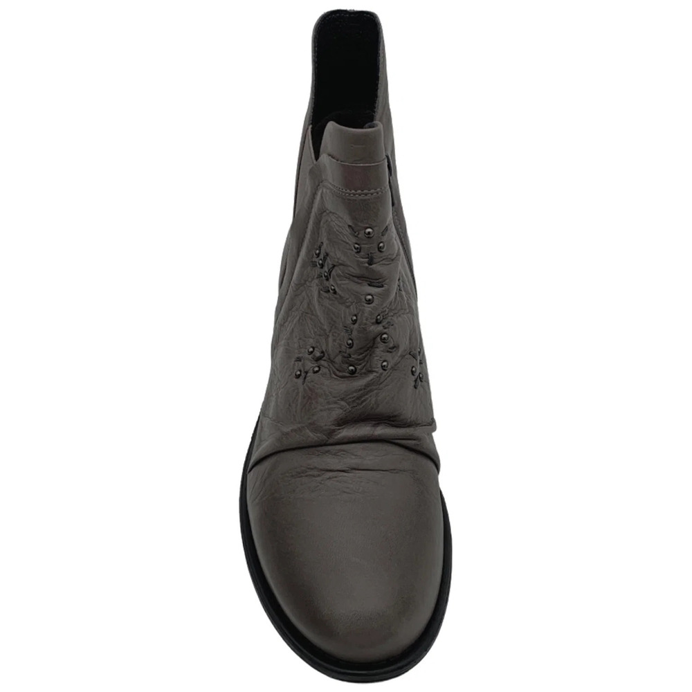 Miz Mooz Leather Wide Width Ankle Boots Limit Graphite - Medium - Picture 3 of 4